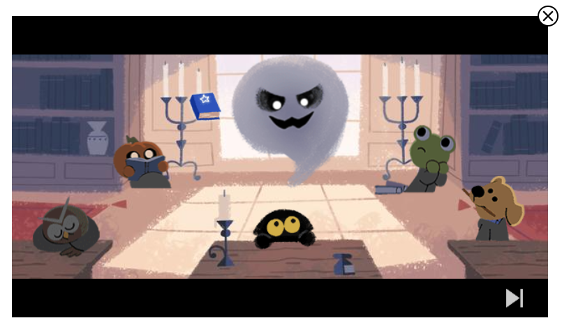 Game google doodle populer halloween 2021