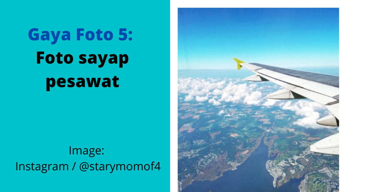 gaya foto instagram 5 foto sayap pesawat