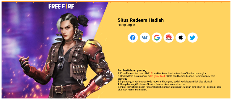 kode redeem ff 31 mei 2021