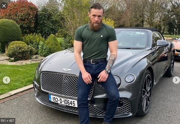 mobil Bentley Continental GT mcgregor UFC