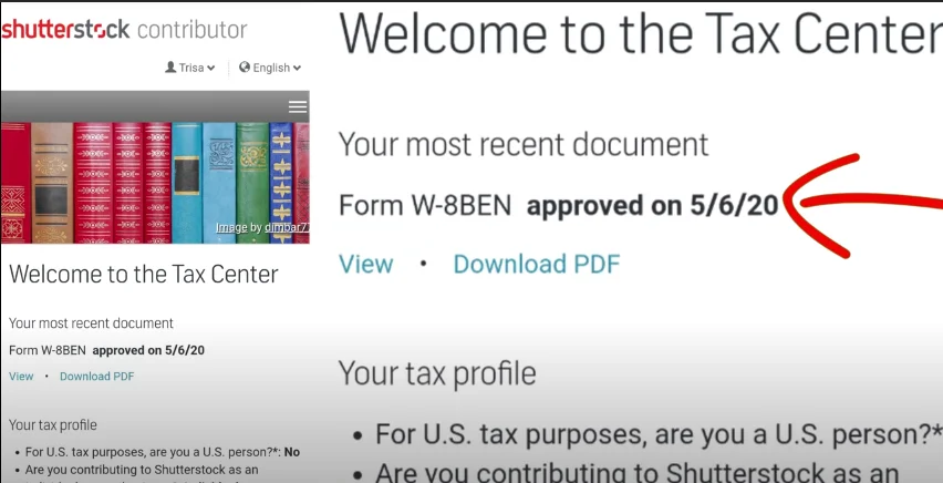 pengajuan formulir perpajakan shutterstock di terima approved