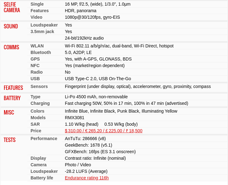 spesifikasi realme 8 pro gsmarena 2