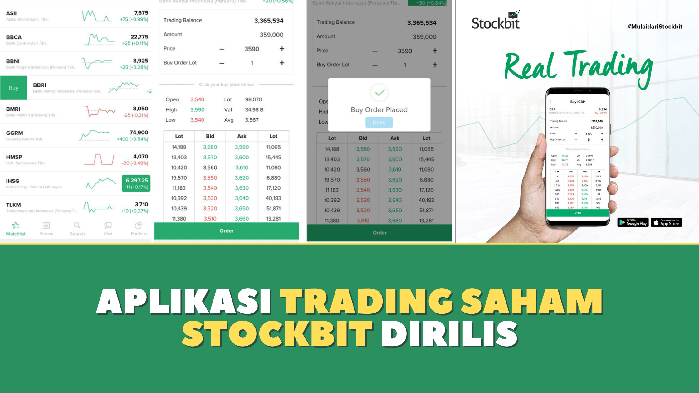 Aplikasi Trading Saham Stockbit dirilis