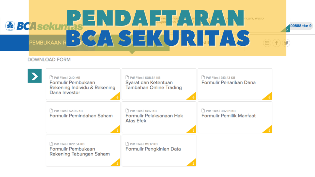 Pendaftaran BCA Sekuritas