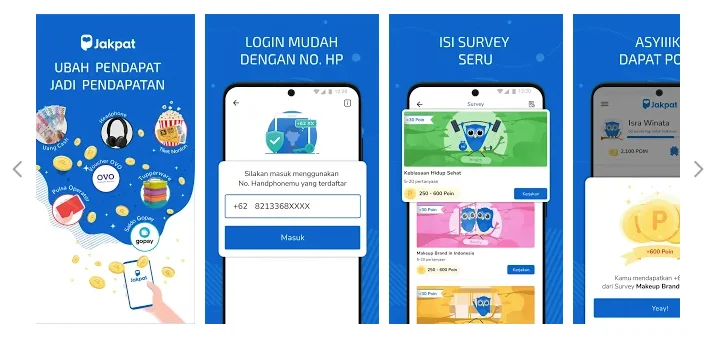 aplikasi JakPat - Hasilkan uang dengan ikut serta Jajak Pendapat