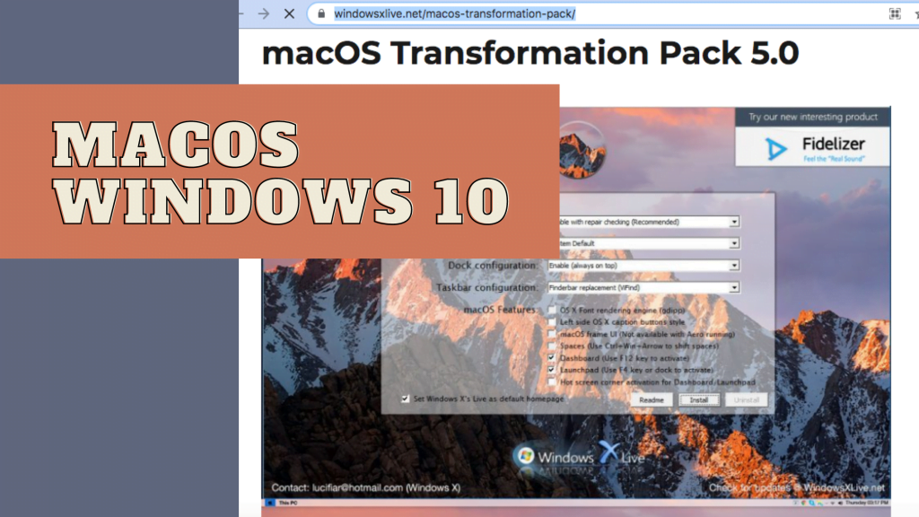 mac os windows 10