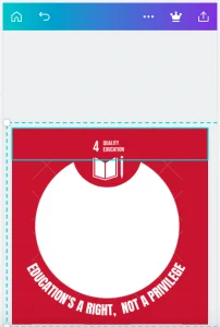 tandai objek yang ada pada template untuk edit twibbon