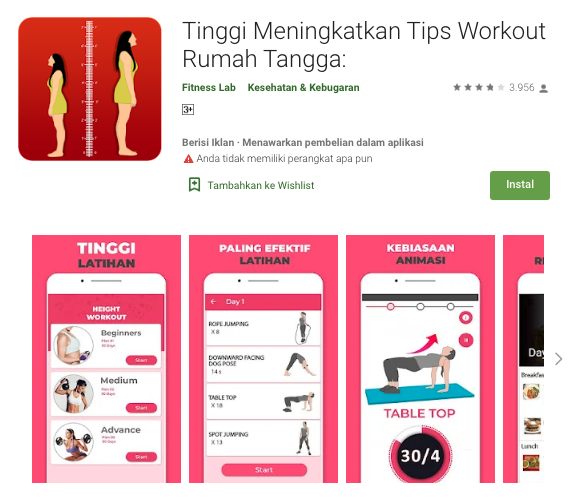 Aplikasi Peninggi Badan Terbaik di Android 2021