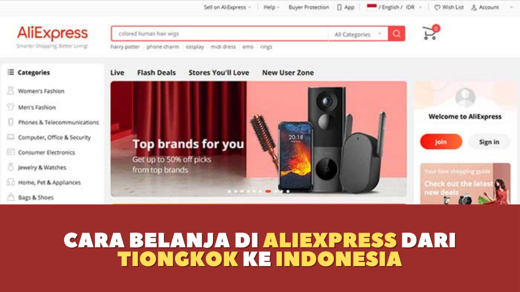 Cara belanja di Aliexpress dari Tiongkok ke Indonesia