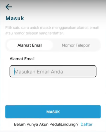 mulai penggunaan aplikasi pedulilindungi