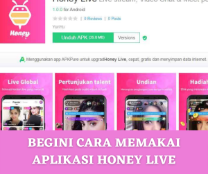 Begini cara memakai aplikasi honey live