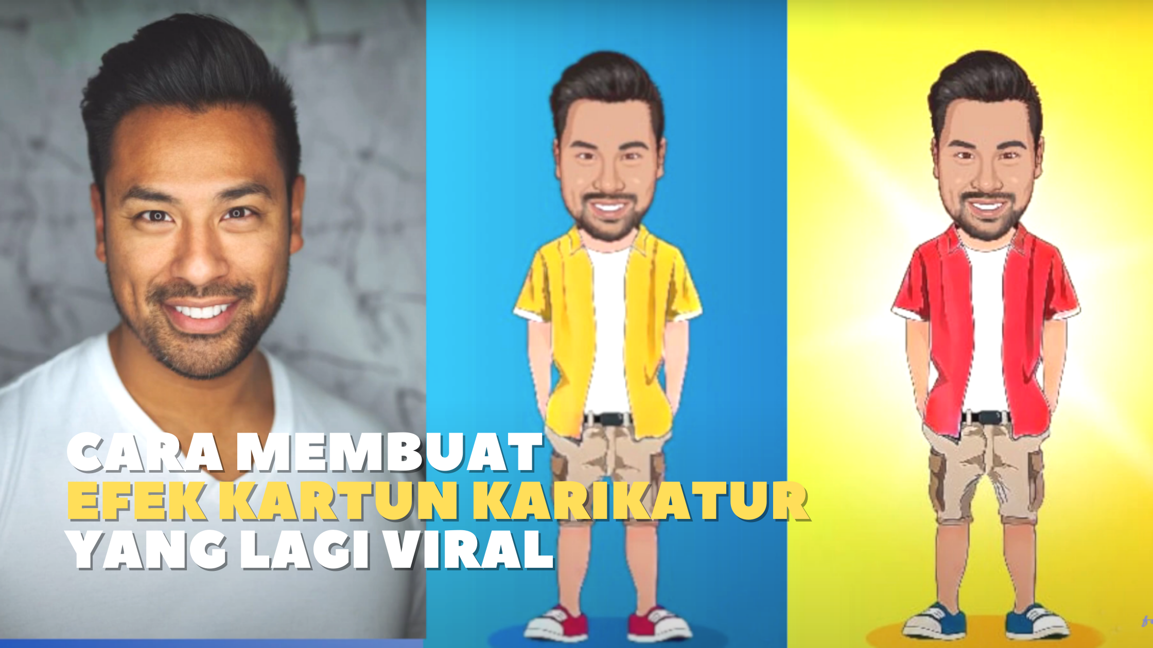 Cara Membuat Efek Kartun Karikatur yang Lagi Viral