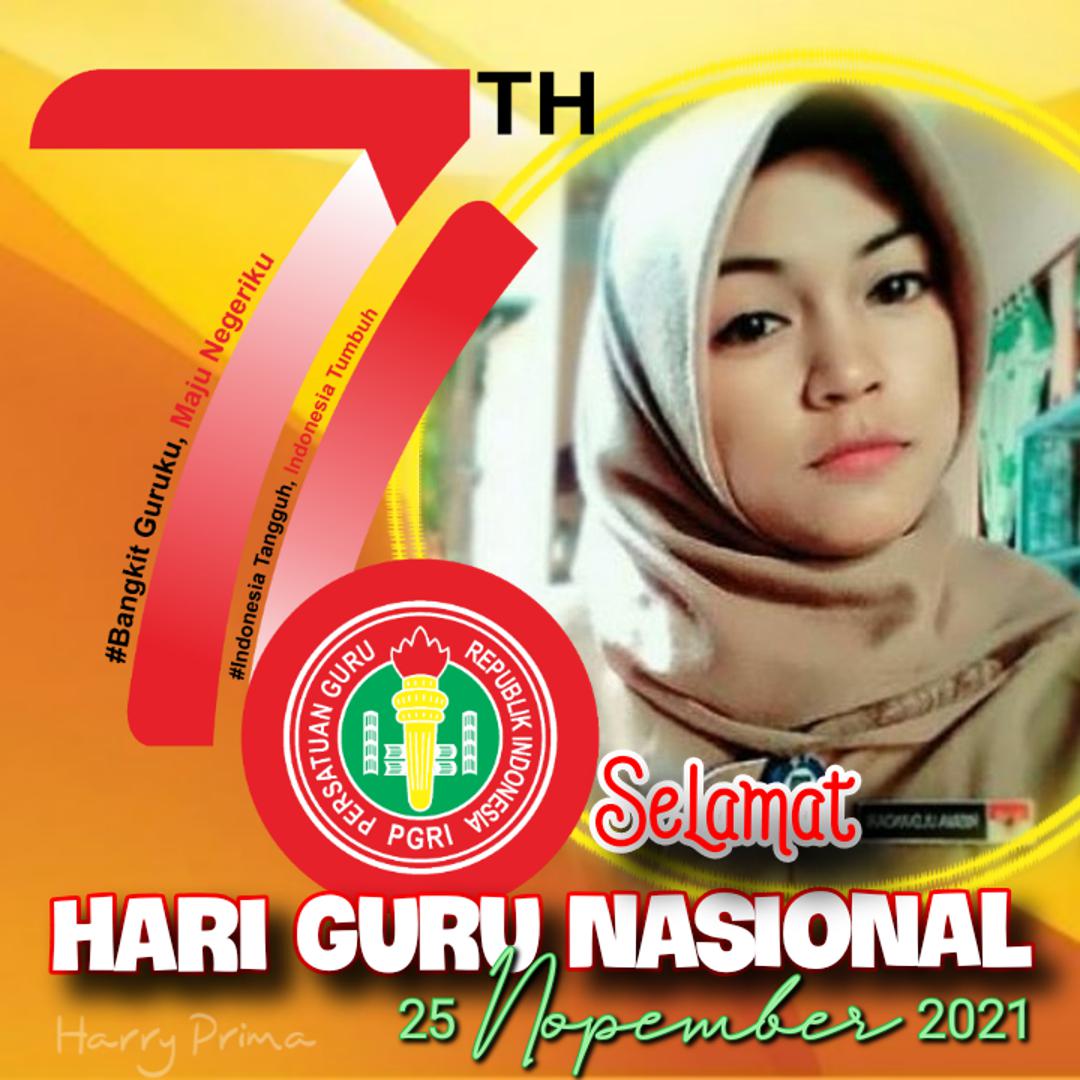 twibbon Hari Guru Nasional - Harry Prima