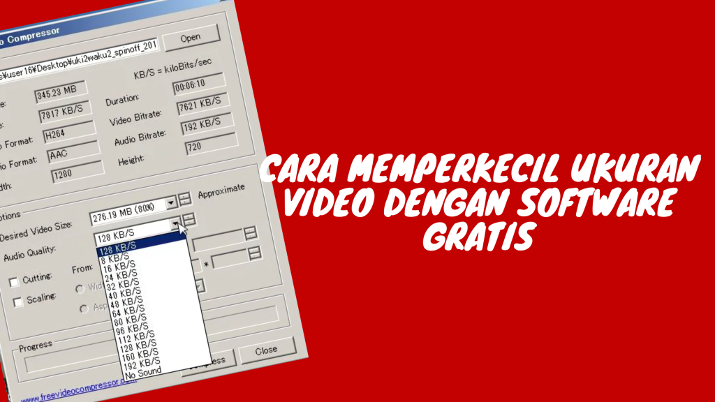 Cara Memperkecil Ukuran Video dengan Software Gratis