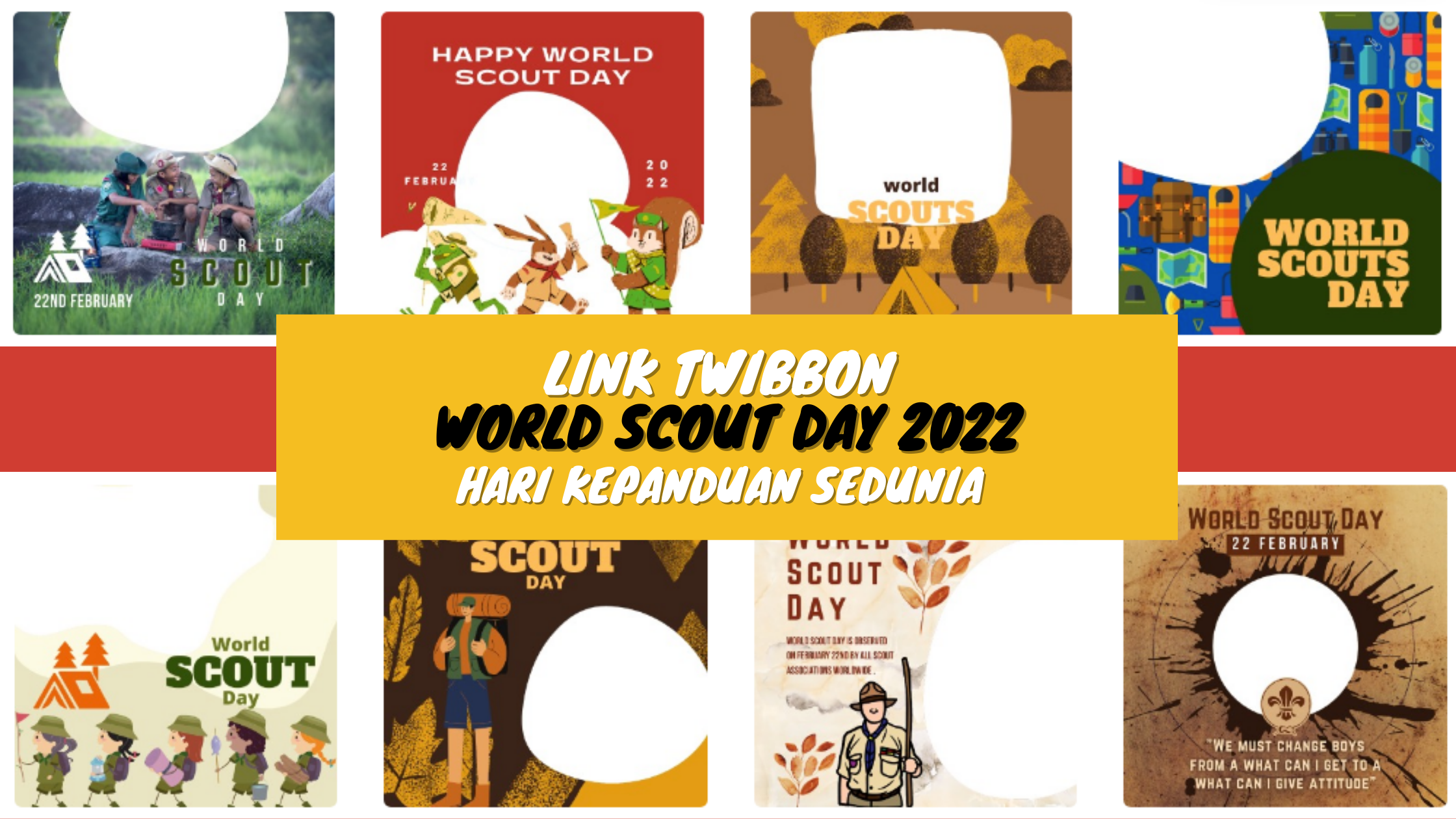 Link Twibbon Hari Kepanduan Sedunia (World Scout Day) 22 Februari 2022