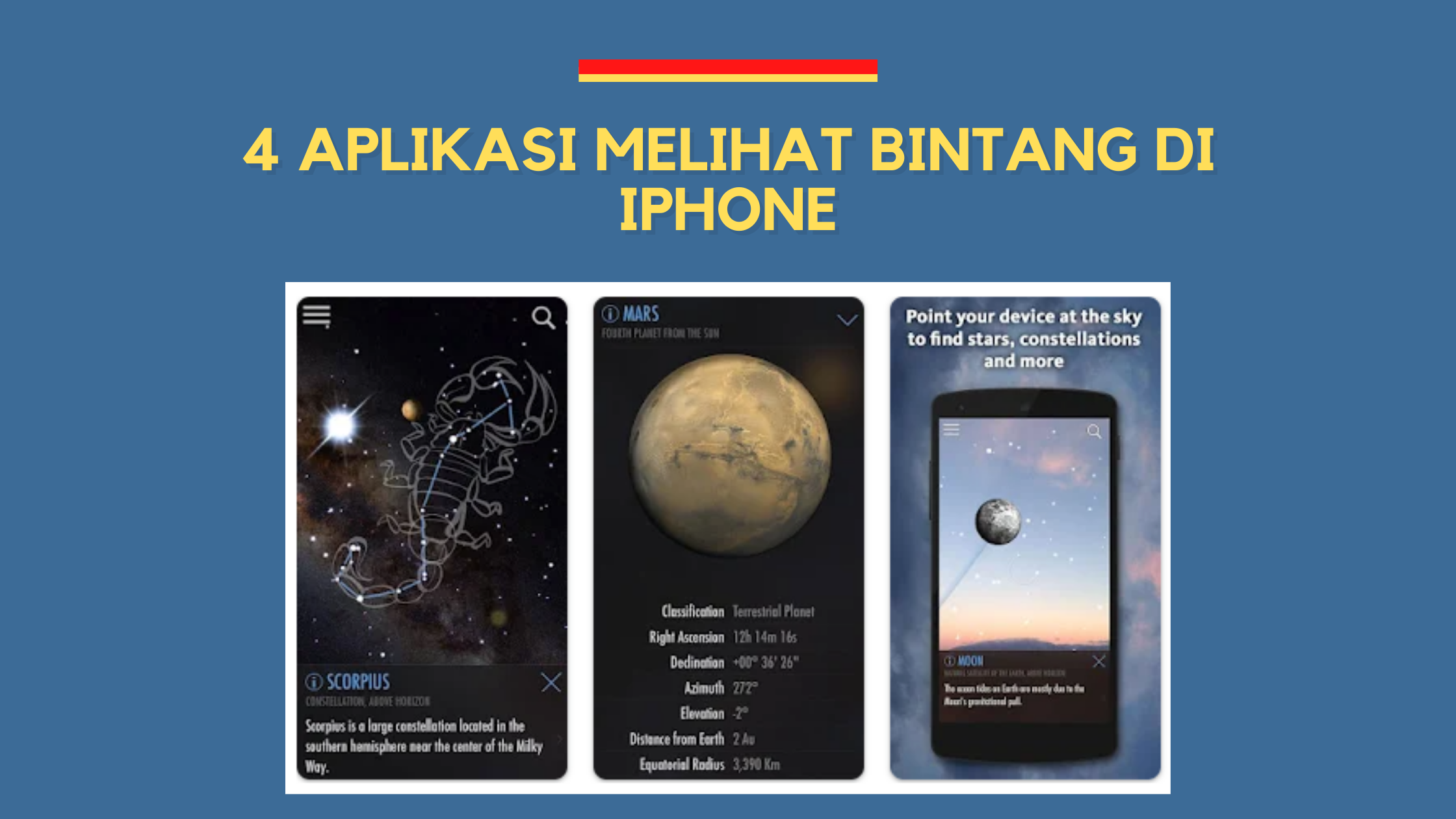 4 Aplikasi Melihat Bintang di iPhone