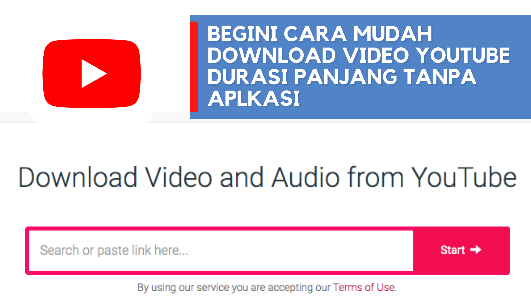 Cara Anti Ribet Download Video youtube Lebih dari 1 Jam tanpa Aplikasi di PC dan HP