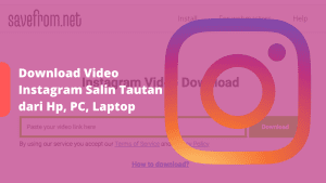 Download Video Instagram Salin Tautan dari Hp, PC, Laptop