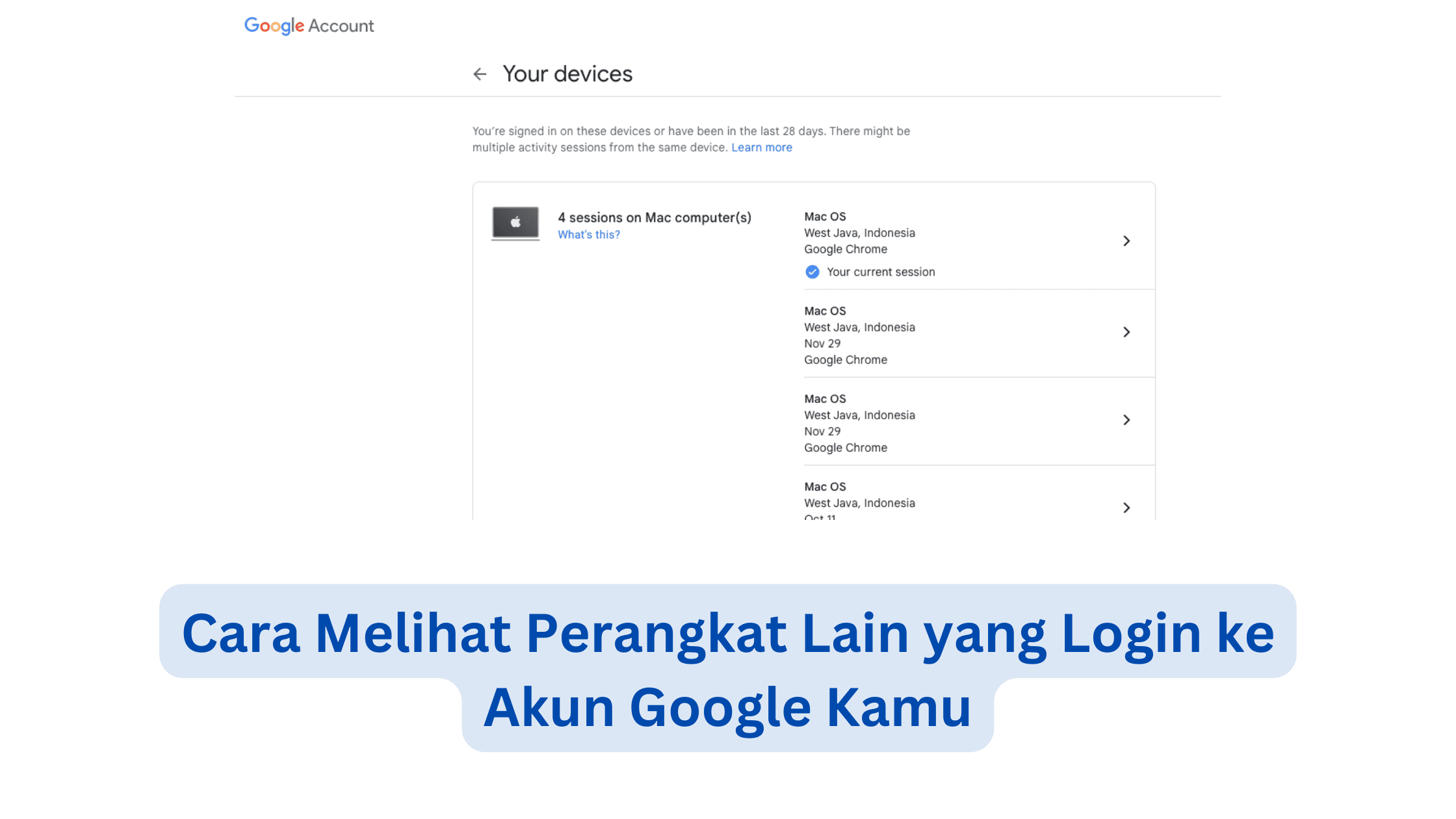 Cara Melihat Perangkat Lain yang Login ke Akun Google Kamu