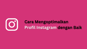 Cara Mengoptimalkan Profil Instagram dengan Baik