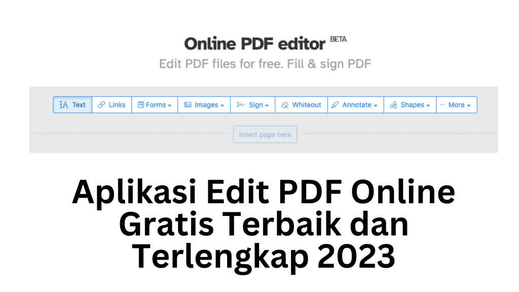 Aplikasi Edit PDF Online Gratis Terbaik dan Terlengkap 2023