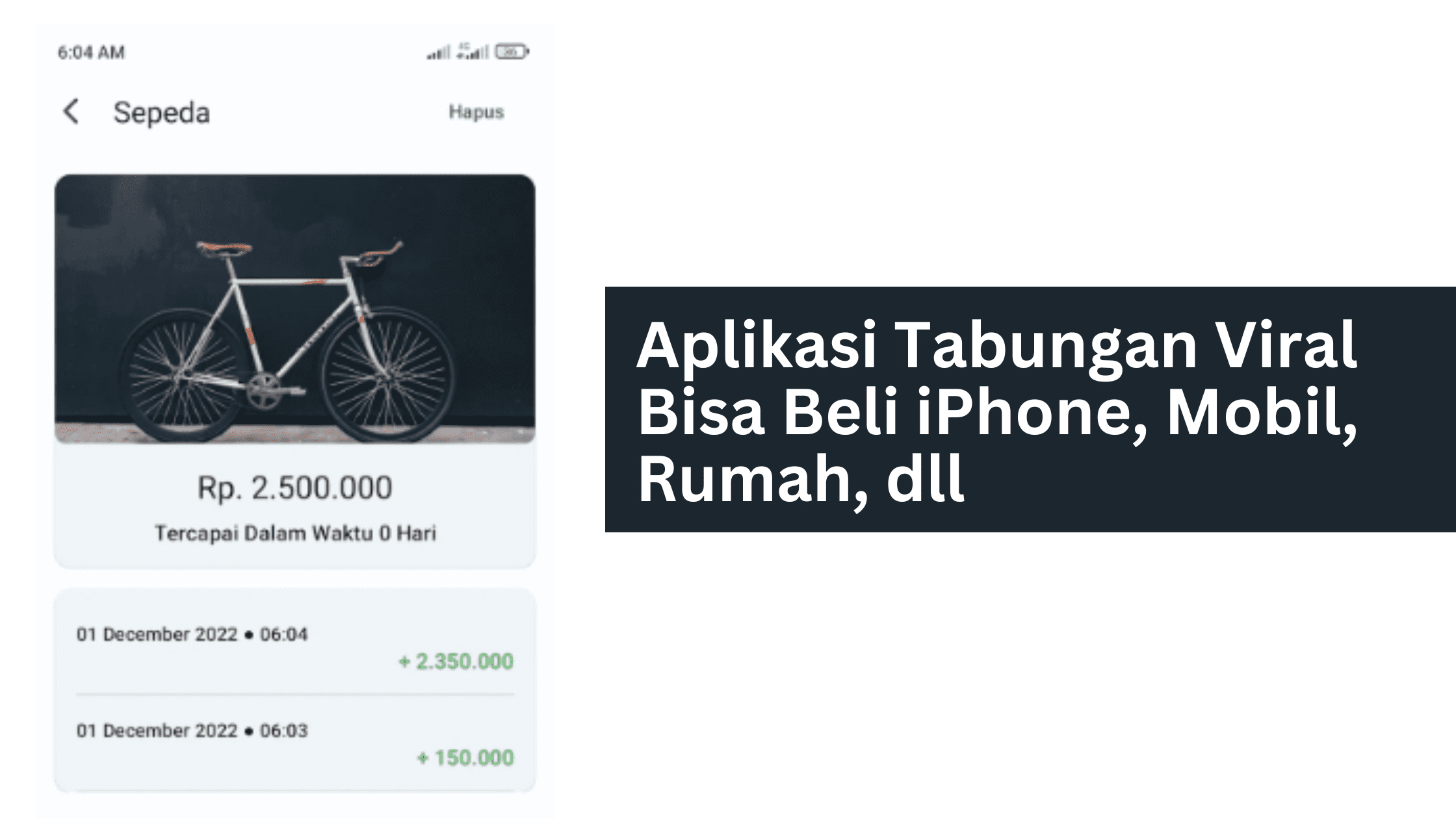 Aplikasi Tabungan Viral Bisa Beli iPhone, Mobil. dan Rumah