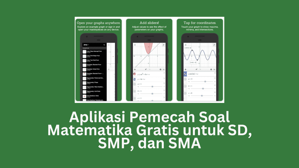 Aplikasi Pemecah Soal Matematika Gratis untuk SD, SMP, dan SMA