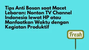 Tips Anti Bosan saat Macet Lebaran: Nonton TV Channel Indonesia lewat HP atau Manfaatkan Waktu dengan Kegiatan Produktif