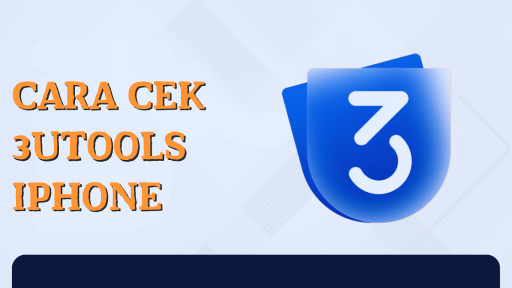 Cara Cek 3uTools iPhone