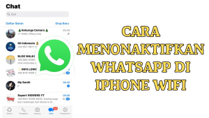 Cara Menonaktifkan WhatsApp di iPhone