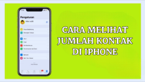 Cara Melihat Jumlah Kontak di iPhone