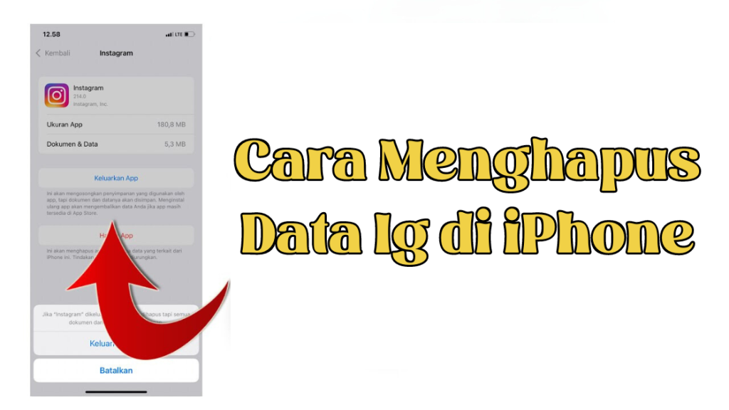 Cara Menghapus Data Ig di iPhone