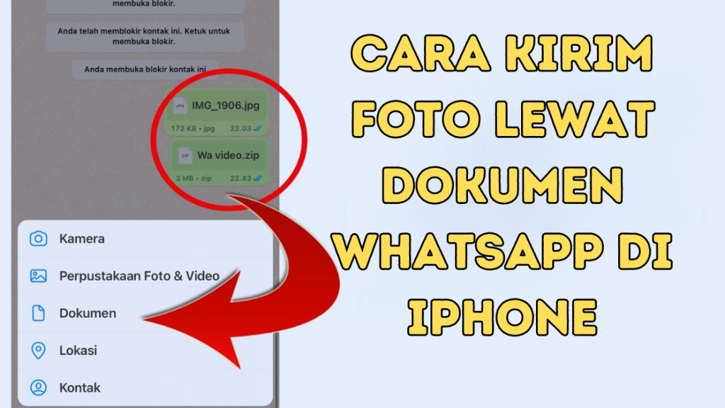 Cara Kirim Foto Lewat Dokumen WhatsApp