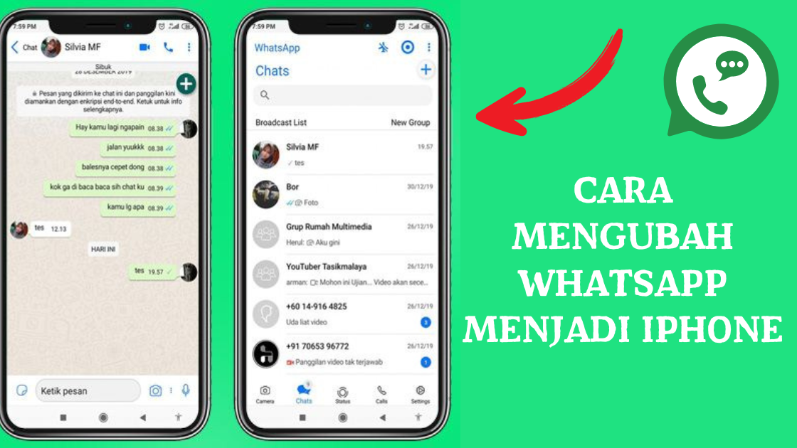 Cara Mengubah Whatsapp Menjadi iPhone