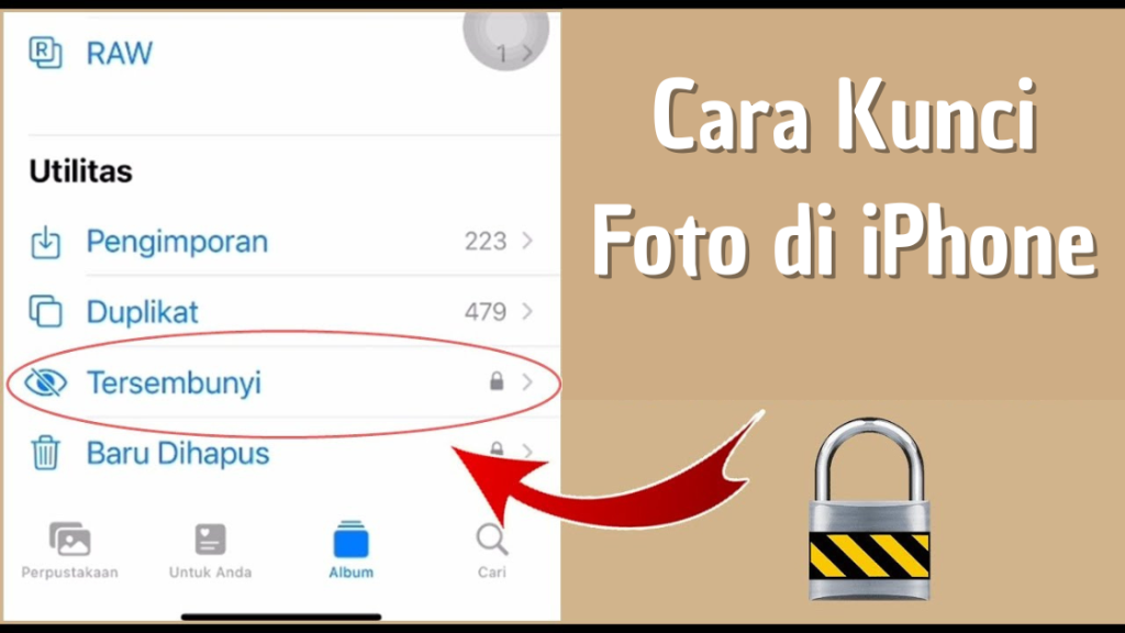Cara Kunci Foto di iPhone