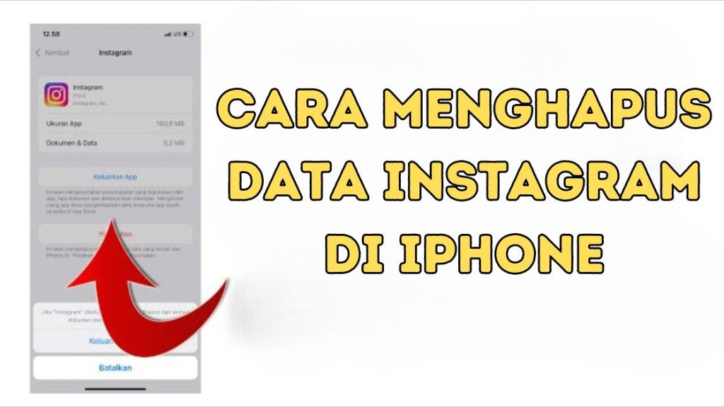 Cara Menghapus Data Instagram di iPhone