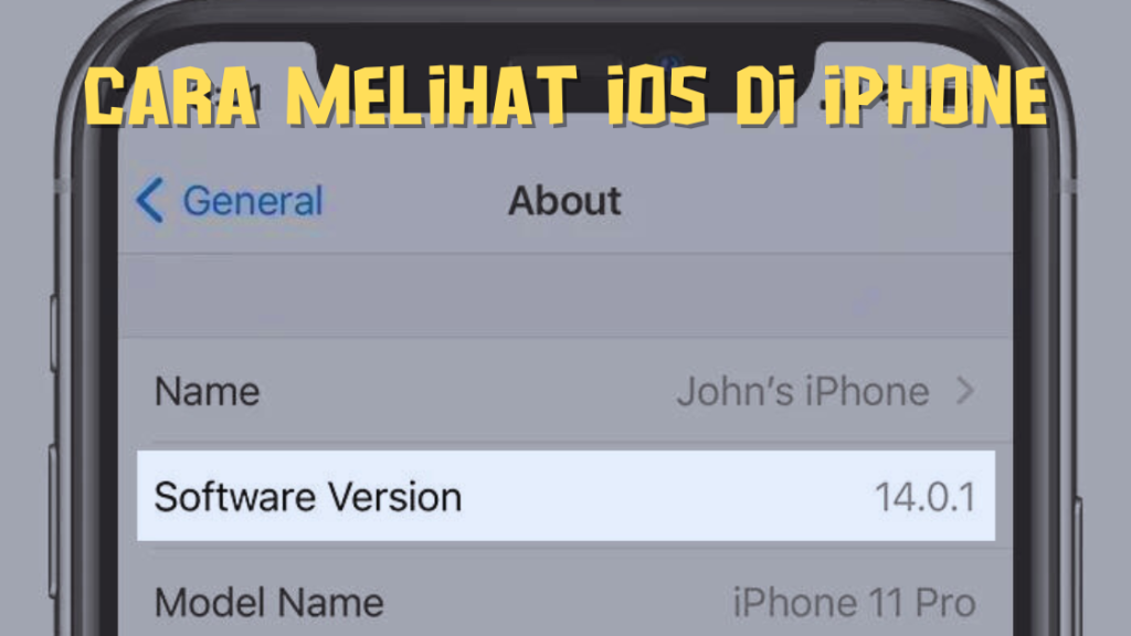 Cara Melihat iOS di iPhone