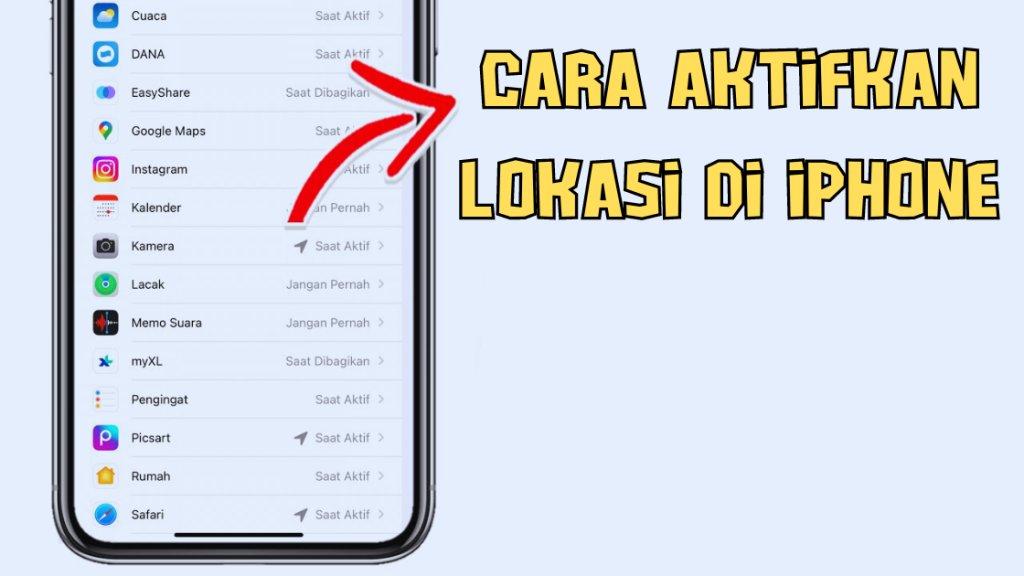 Cara Aktifkan Lokasi di iPhone