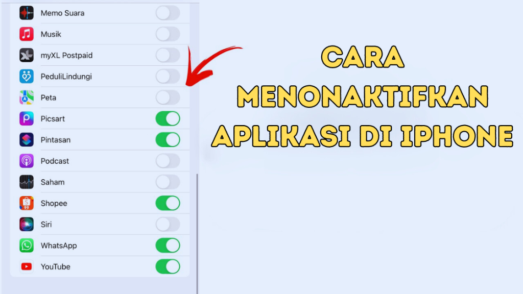 Cara Menonaktifkan Aplikasi di iPhone