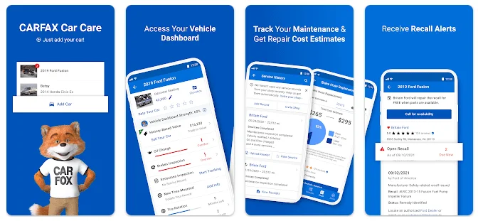 aplikasi maintenance by mycarfax aplikasi android untuk parawatan dan perbaikan mobil