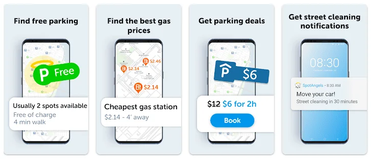 aplikasi spotangels aplikadi android untuk mengetahui informasi tempat parkir terbaik untuk mobil anda