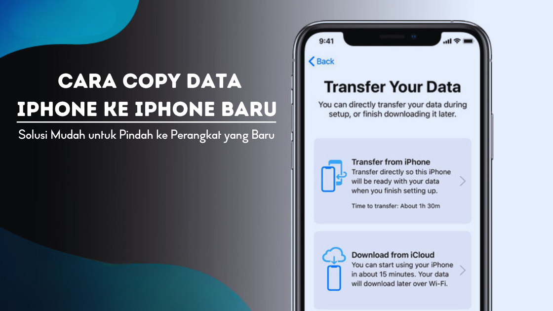 Copy Data iPhone ke iPhone Baru