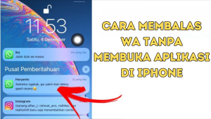 Cara Membalas WA Tanpa Membuka Aplikasi