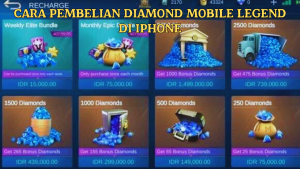 Cara Pembelian Diamond Mobile Legend