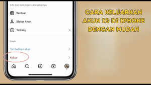 Cara Keluarkan Akun IG di iPhone