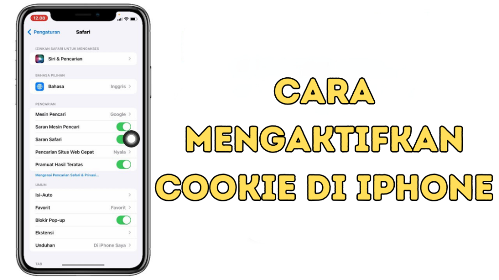 Cara Mengaktifkan Cookie di iPhone