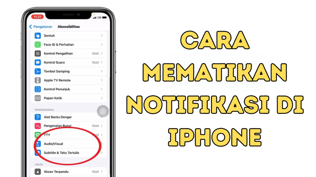 Cara Mematikan Notifikasi di iPhone