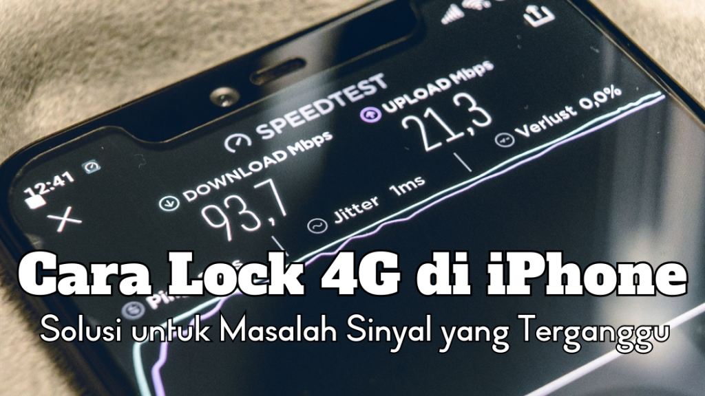 Cara Lock 4G di iPhone