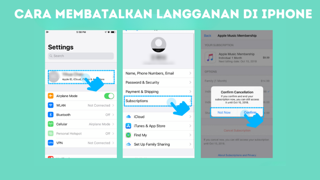 Cara Membatalkan Langganan di iPhone