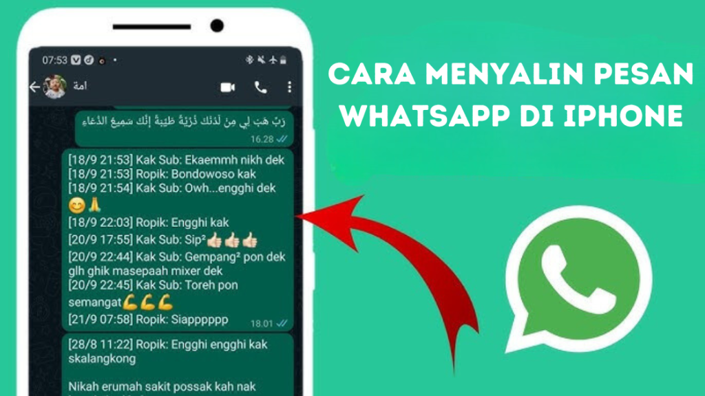 Cara Menyalin Pesan WhatsApp di iPhone